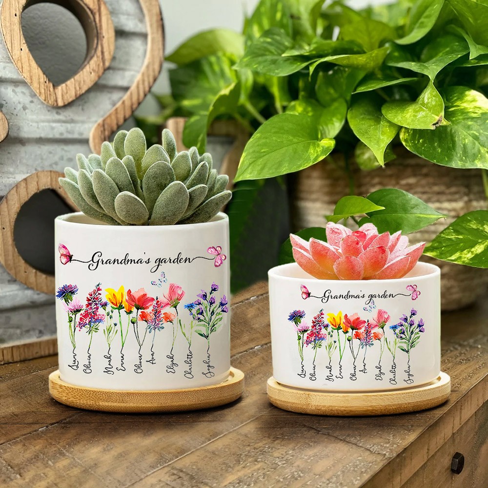 Simple Mother's Day gift ideas for grandma: Flower pot & photo flowers - Mom  Endeavors