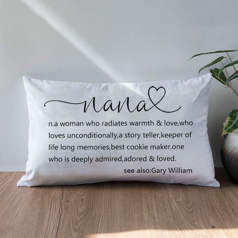 Personalized Nana Noun Pillow Mother's Day Gift
