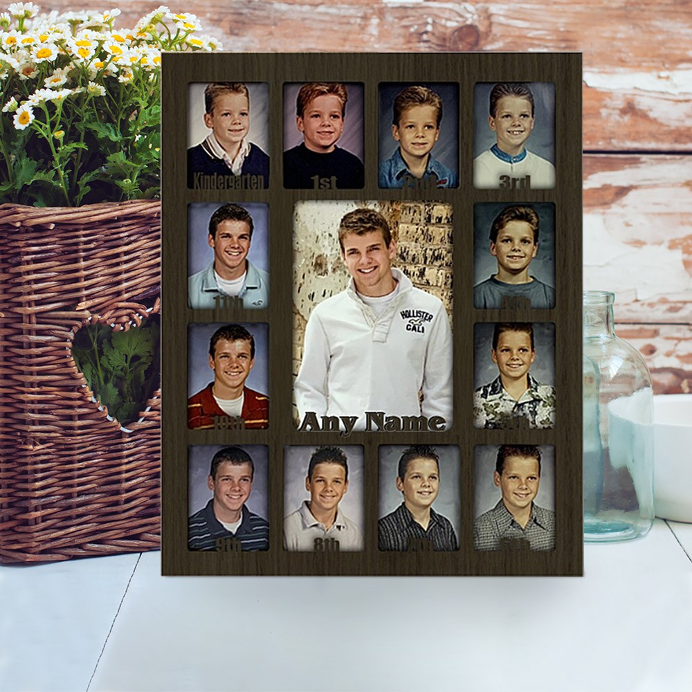Personalized School Days Picture Frame K-12 Kids Gift Christmas Gift