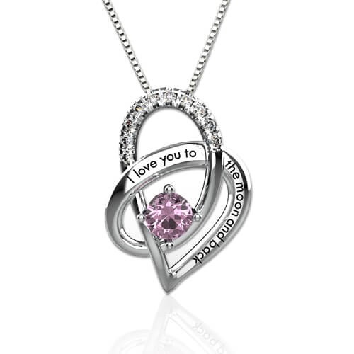 I Love You To The Moon And Back S925 Silver Necklace