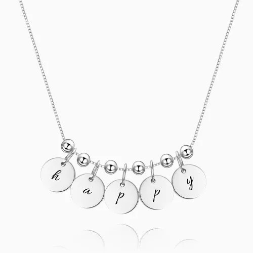 Personalized Engraved Initial Necklace