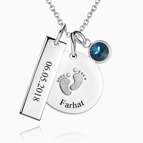 Baby Feet Charm Necklace