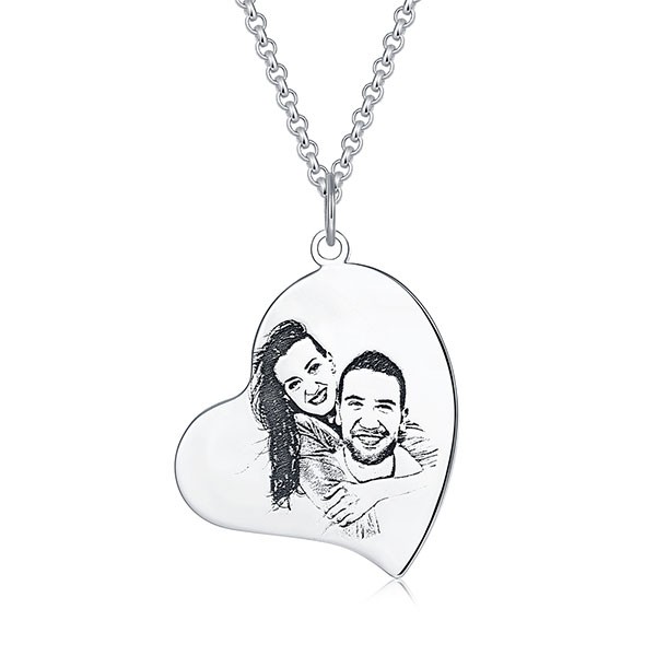 Personalized Photo-engraved Necklace