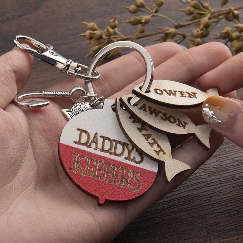 Personalised Photo Engraved Premium Keyring Birthday Pet Baby Father's Day Gift 
