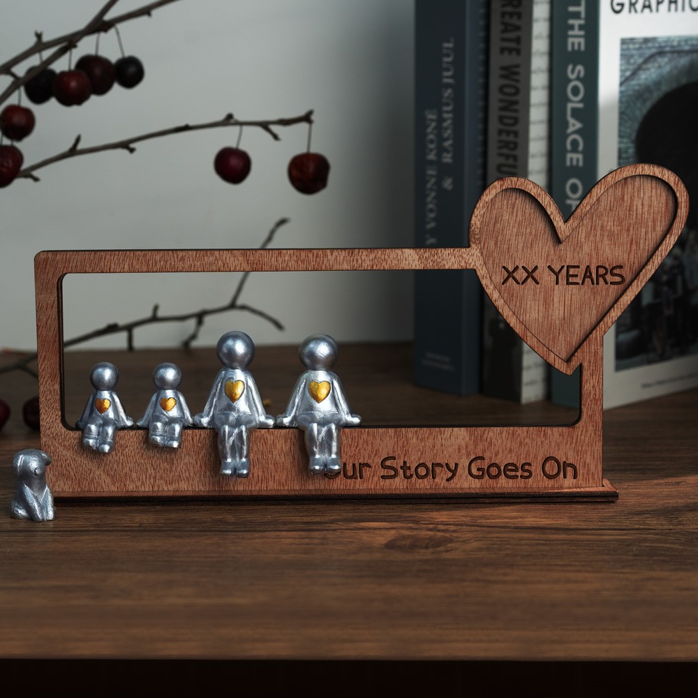 Our Story Goes On Personalized Sculpture Figurines For Anniversary Valentine's Day Gift Ideas