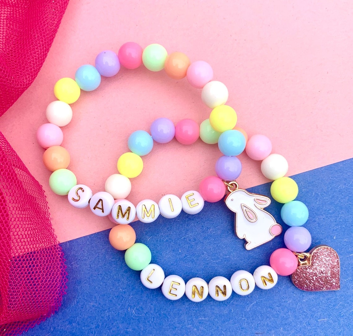 Personalized Name Bracelet For Kids Easter Gift