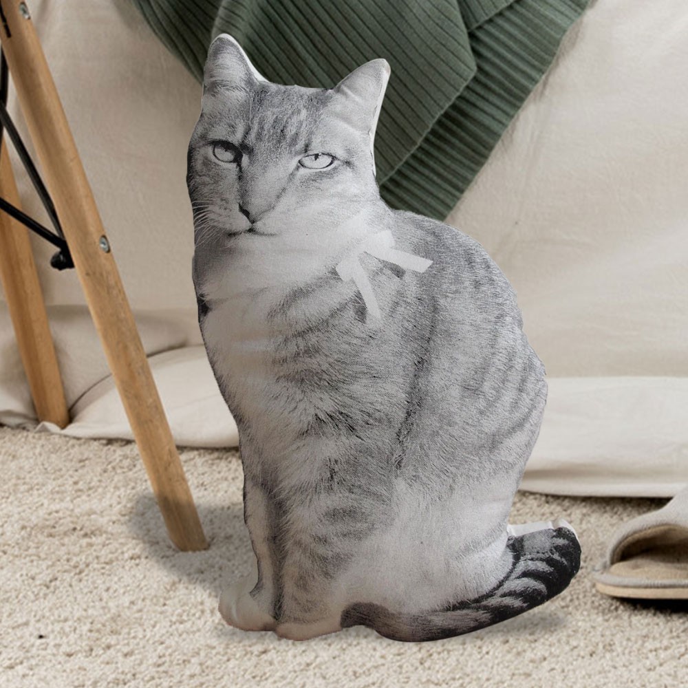 Silkscreen Cat Pillow