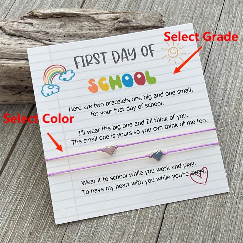 First Day of School Wish Matching Bracelets