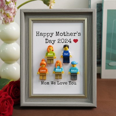 Personalized Family Tiny Figure Frame For Mother's Day Gift
