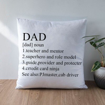 Personalized Dad Noun Pillow Father's Day Gift