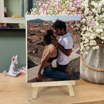 Custom Photo Block Puzzle Anniversary Gift Ideas for Wife Valentine's Day Gift for Couple