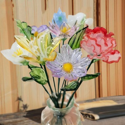 Personalized Glass Birth Month Flower Gift Ideas for Mom Grandma Unique Mother's Day Gifts