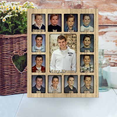 K-12 School Years 3D Photo Frame Personalized Collage Picture Frames Graduation Gifts