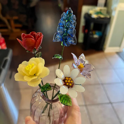 Personalized Glass Birth Month Flower Gift Ideas for Mom Grandma Unique Mother's Day Gifts