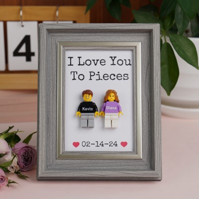 Custom Couple Tiny Figure Frame Valentine's Day Gift