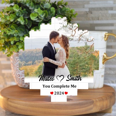 Personalized Photo Building Block Puzzle Keepsake Gifts for Her Valentine's Day Gift Ideas Anniversary Gifts