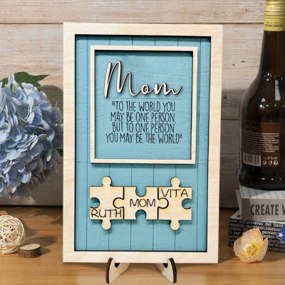 Personalized Puzzle Signs With Names Love Gift Ideas For Mom Grandma Mother's Day Gifts