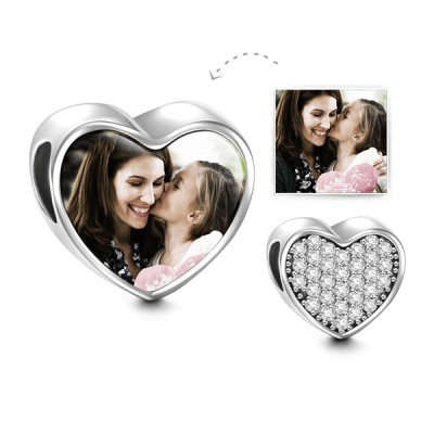 Heart Personalized Photo Charm