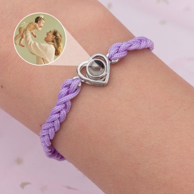Photo Jewelry Personalized Mom Photo Projection Bracelet Gift Ideas for Grandma Mom Wife