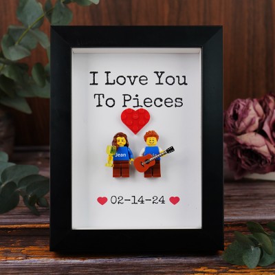 Custom Couple Tiny Figure Frame Valentine's Day Gift