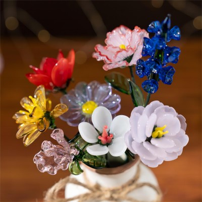 Personalized Glass Birth Month Flower Gift Ideas for Mom Grandma Unique Mother's Day Gifts