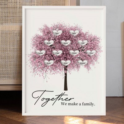 Custom Family Tree Frame Together We Make A Family Keepsake Gifts Christmas Gifts for Mom Grandma