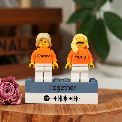 Custom Spotify Couple Tiny Figure Valentine's Day Gift