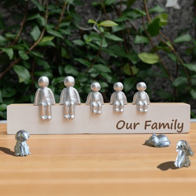 Custom Our Family Sculpture Figurines Christmas Birthday Gift for Her