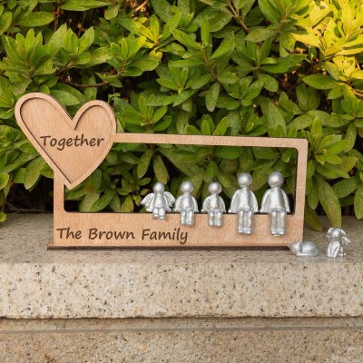 Personalized Family Together Sculpture Figurines Christmas Gift Family Gift