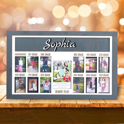 Personalized 3D K-12 School Years Photo Frame Back to School Gifts