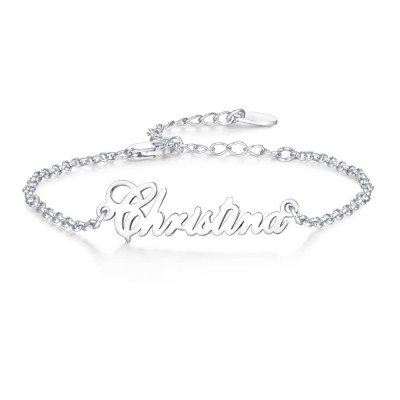 Personalized Name Bracelet Adjustable