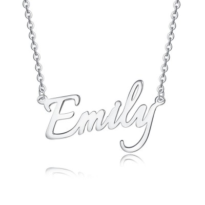 Personalized Name Necklace in Sterling Silver