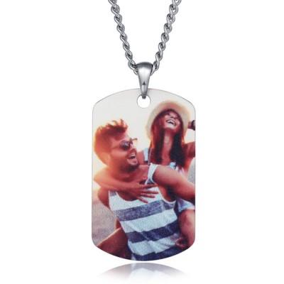 Customize Photo Necklace Best Gift For Husband Boyfriend Dad