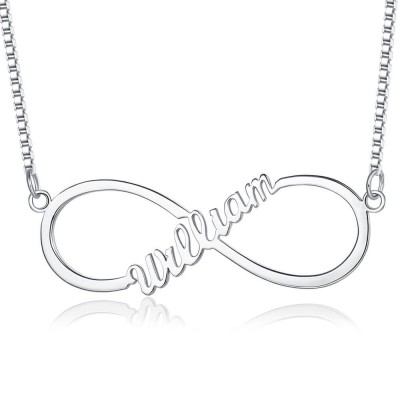 Personalized Single Names Infinity Necklace