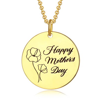 Happy Mothers Day Necklace