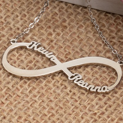 Personalized Infinity Name Necklace with 2 Names