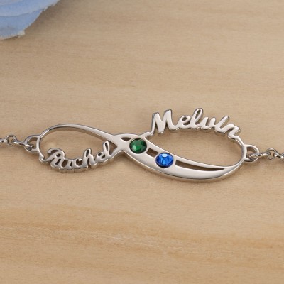 Personalized Infinity Charm Bracelet