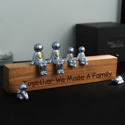 Together We Made A Family Personalized Sculpture Figurines Valentine's Day Gift Ideas for Her Anniversary Gifts