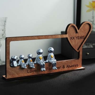 Love Forever Always Personalized Sculpture Figurines Keepsake Gifts for Wife Wedding Anniversary Gifts Valentine's Day Gift Ideas