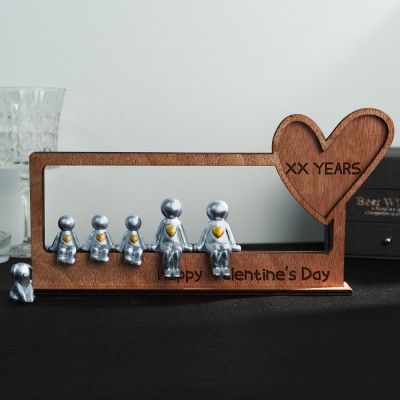 Personalized Family Sculpture Figurines Unique Gift Ideas for Wedding Anniversary Valentine's Day