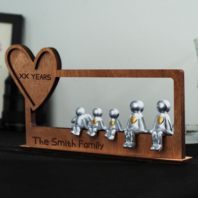 Family Sculpture Figurines Personalized Gifts for Wife Anniversary Gift Valentine's Day Gift Ideas for Her
