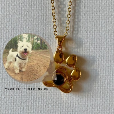 Personalized Pet Photo Projection Necklace