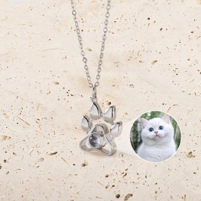 Personalized Memorial Pet Photo Projection Necklace