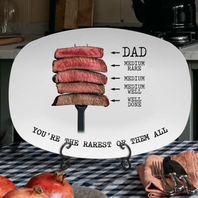Personalized Daddy's BBQ Funny Grilling Platter Father's Day Gift Ideas