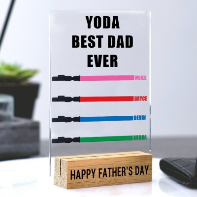 Personalized Lightsaber Gift I Am Their Father Sign Fathers Day Gift