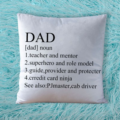 Personalized Dad Noun Pillow Father's Day Gift
