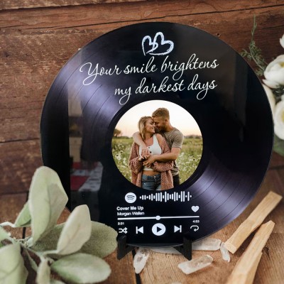 Personalized Song Spotify Photo Plaque Record Keepsake Gifts for Him Valentine's Day Gift Ideas Anniversary Gifts