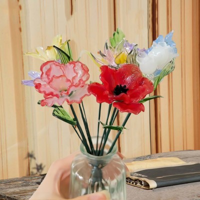 Personalized Glass Birth Month Flower Gift Ideas for Mom Grandma Unique Mother's Day Gifts