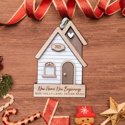 Personalized Our First Home Christmas Ornament New Home Christmas Gift