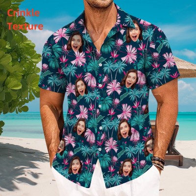 Personalized Hawaiian Shirt With Face Couple Gift For Hot Summer Personalized Beach Shirt Party Gift Ideas